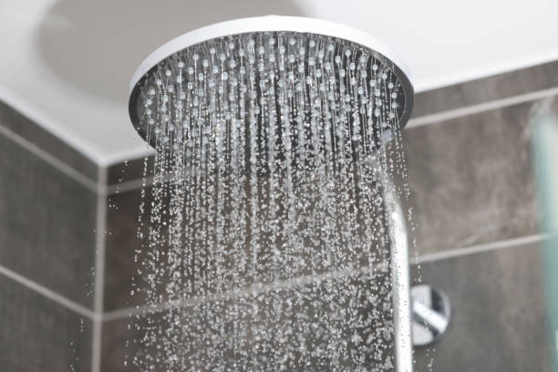 istock High-quality and professional plumbing equipment for bathroom interior. 1289144721
