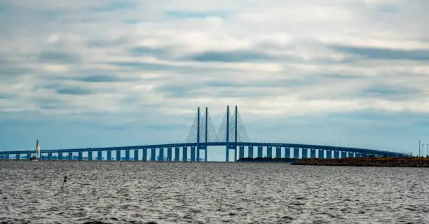 The famous Øresund bridge that link Denmark and Sweden together.