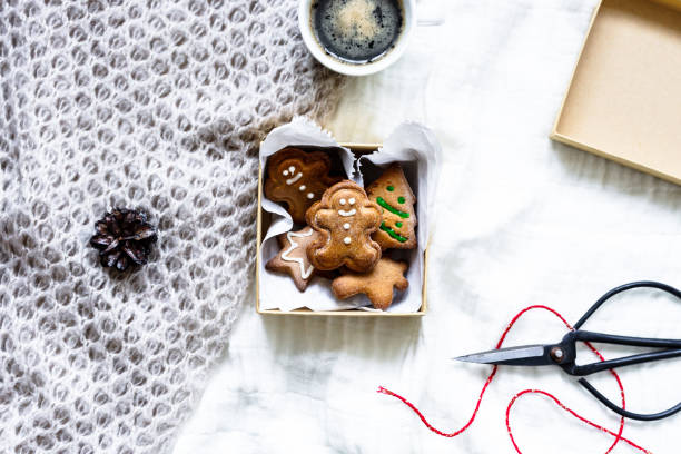 istock Wrap home-made gingerbread in a cookie jar as a gift 1289161187