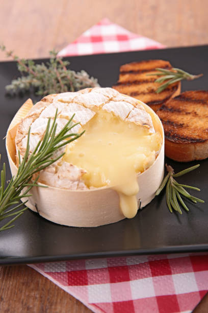 baked camembert and grilled bread