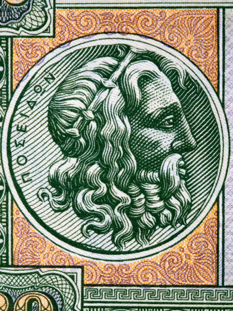 istock Poseidon a portrait from Greek money 1289164827