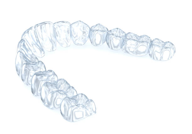 istock Invisalign braces or invisible retainer. Medically accurate dental 3D illustration 1289167677
