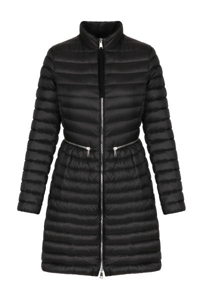 istock blank winter jacket black color in front view 1289168094