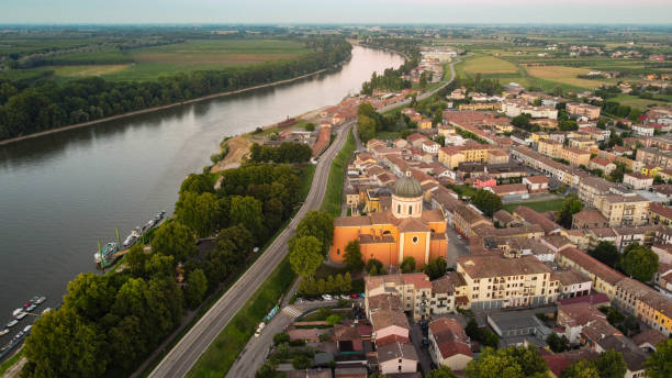 istock Aereal view of Boretto town, italy 1289169321