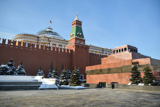 istock Lenin's Mausoleum at the Kremlin wall. 1289173285