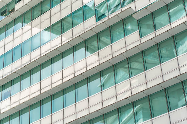 istock Architecture details Modern Building Glass facade Business background 1289181919