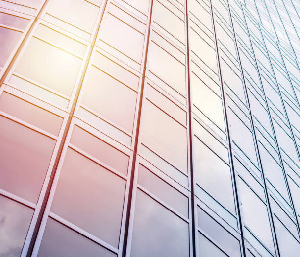 istock Architecture details Modern Building Glass facade Business background 1289182109