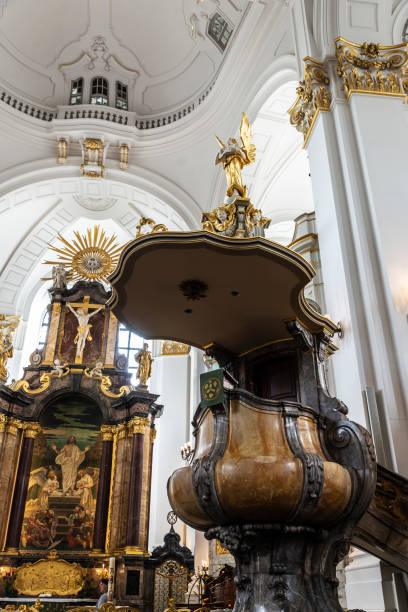 istock St. Michael Church, St Michaelis or Michel in Hamburg, Germany 1289182444
