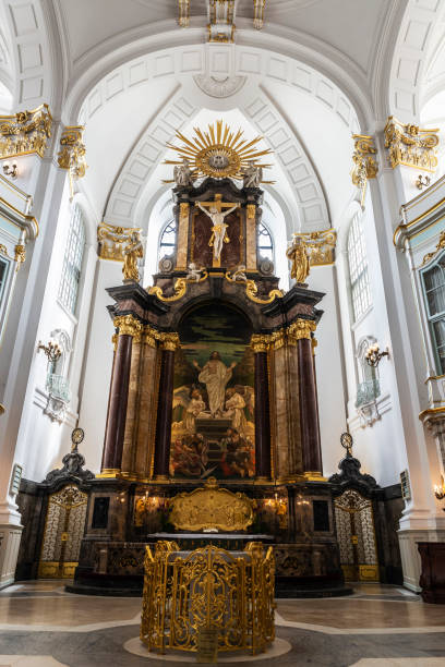 istock St. Michael Church, St Michaelis or Michel in Hamburg, Germany 1289182618