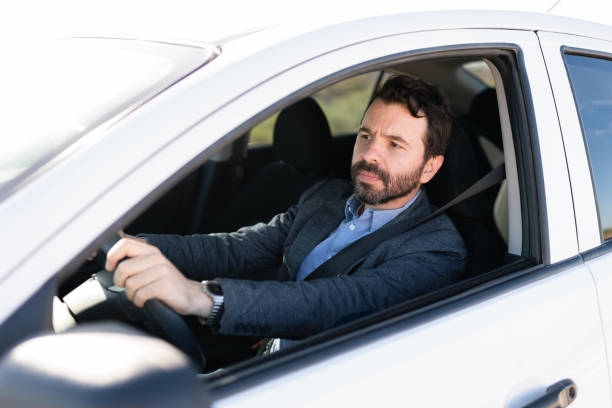 istock Latin man in his 30s driving on the highway 1289183846