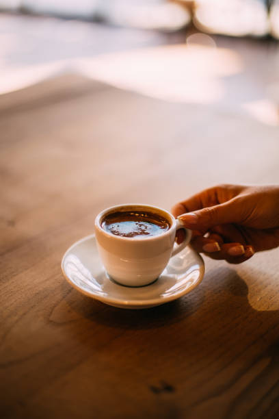 istock Woman Drinking Turkish Coffee in the Morning 1289184868