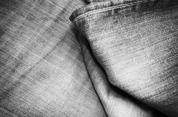 istock Texture of blue jeans textile close up 1289189961