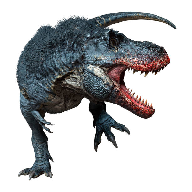 istock 3D illustration dinosaur Tyrannosaurus Rex on white 1289190179