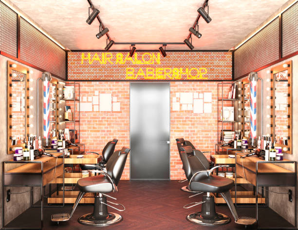 istock barbershop working place interior 3d illustration 1289190337