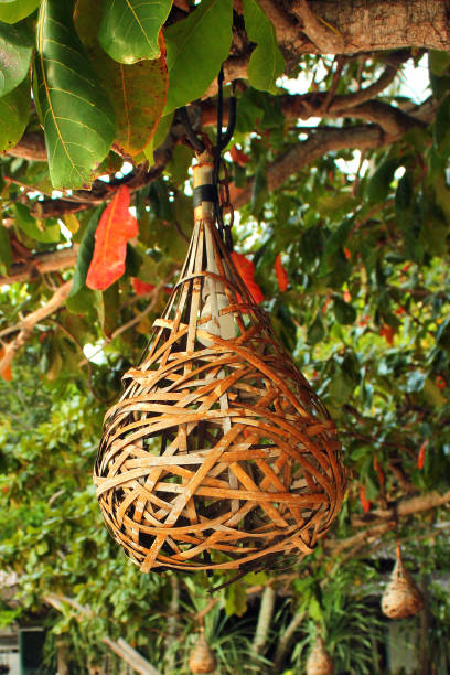 istock Lamp shade made of rattan 1289193210