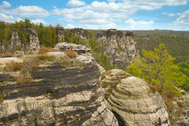 Saxon Switzerland is a unique natural wonder in Saxon Switzerland is a unique natural wonder in
Germany festung konigstein castle stock pictures, royalty-free photos & images