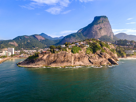 Drone view of pedra da gávea, Rio de Janeiro