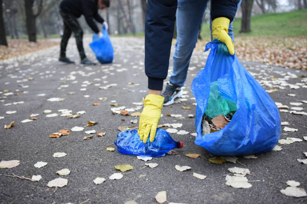 istock People collect garbage in the park. 1289205028