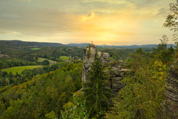 istock Saxon Switzerland is a unique natural wonder in 1289206898