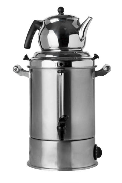 istock Catering dispenser for hot water or beverages isolated on white 1289209577