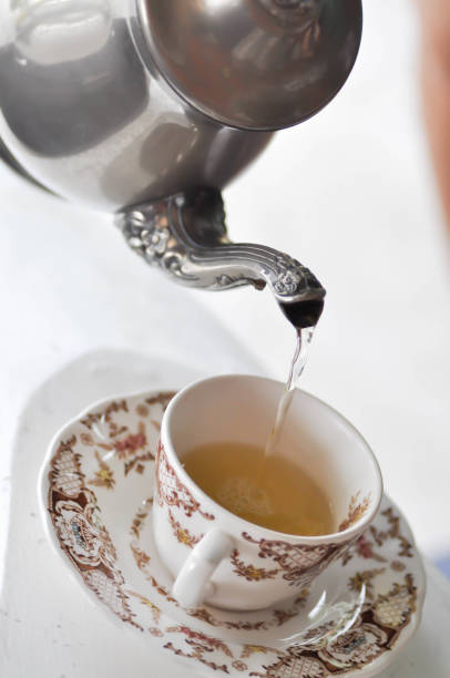 istock tea or a cup of tea and kettle 1289210661