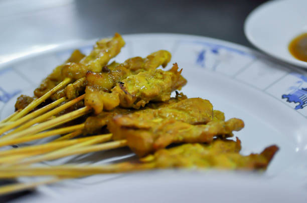 istock pork satay , grilled pork or pork satay 1289210662