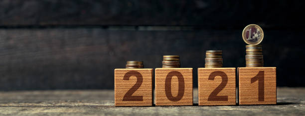 istock Happy New Year Background. Start in 2021 1289213476