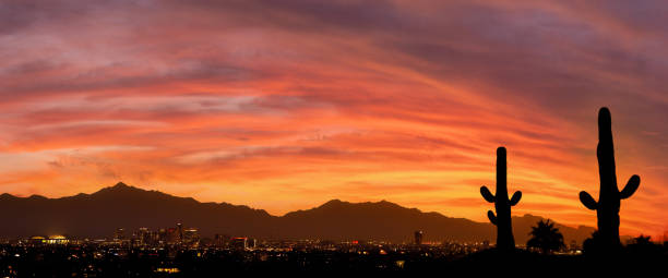 istock A beautiful sunset over phoenix Arizona 1289215344