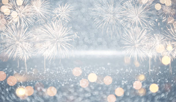 istock Abstract colored firework on dark sky. Celebration and anniversary concept 1289216757