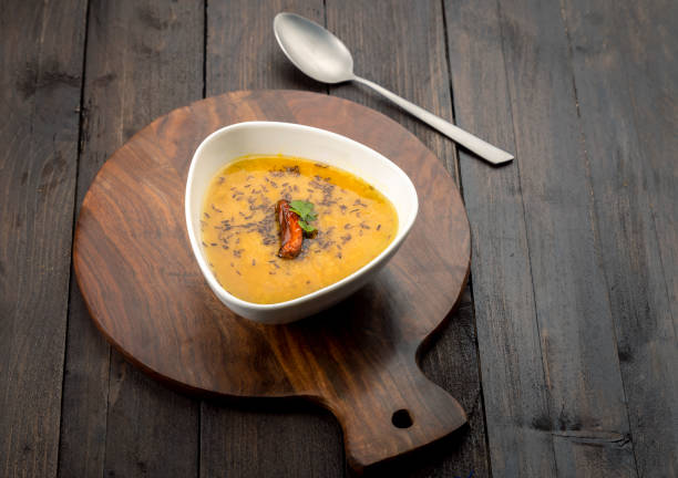 istock Traditional Indian lentils soup or yellow dal 1289218476