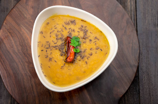 istock Traditional Indian lentils soup or yellow dal 1289218716