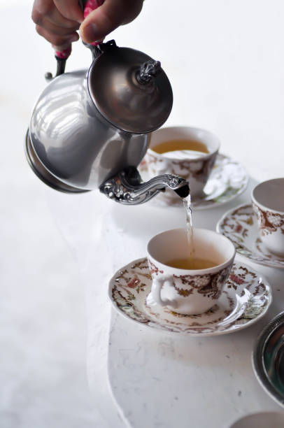 istock tea or a cup of tea and kettle 1289219422