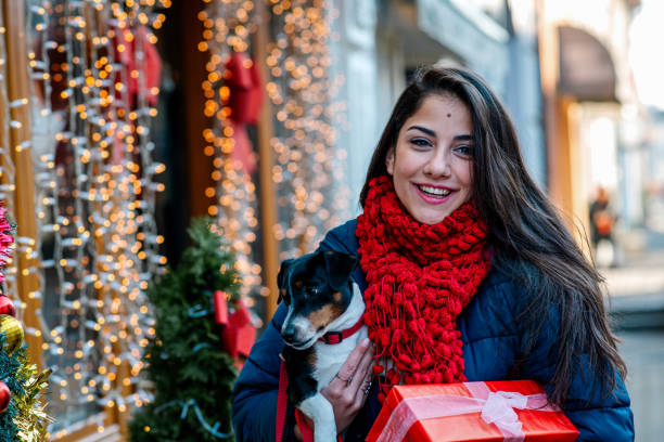 istock Woman with her dog 1289229770