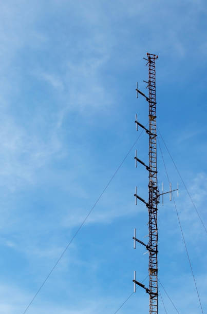 istock Radio communication mast or mobile tower with antennas 1289234462