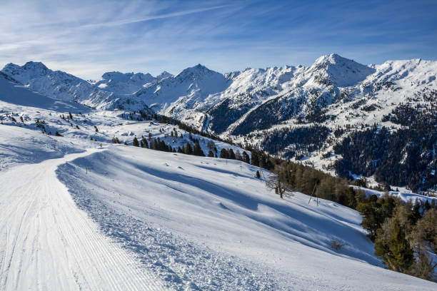 istock Ski route in the Swiss Alps 1289235807