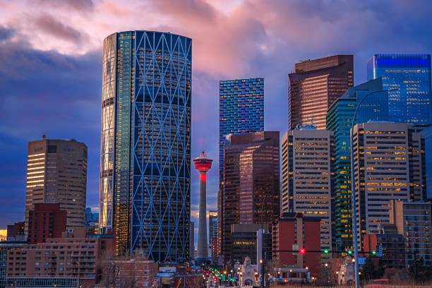 istock Moody Sunrise Over Downtown Calgary 1289237458