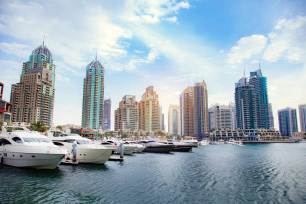 istock boats for tourism in Dubai 1289240991