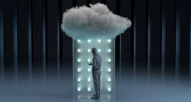 cloud computing - cyberspace storage room network server data photos et images de collection