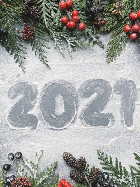 istock numbers 2021 paint handwritten on flour background 1289243905