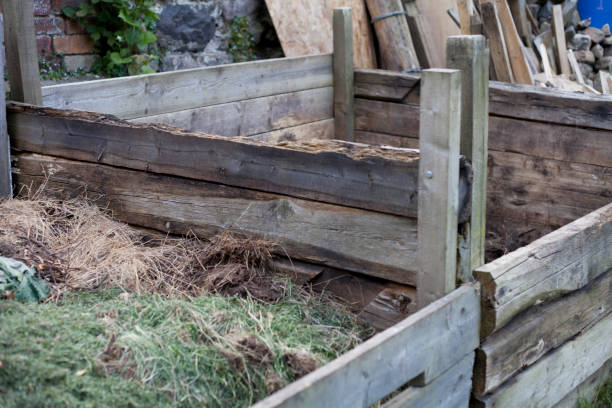 istock Composting garden waste to convert it to enriched soil. 1289245180