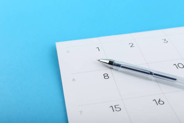istock ballpoint pen is on the calendar 1289250100