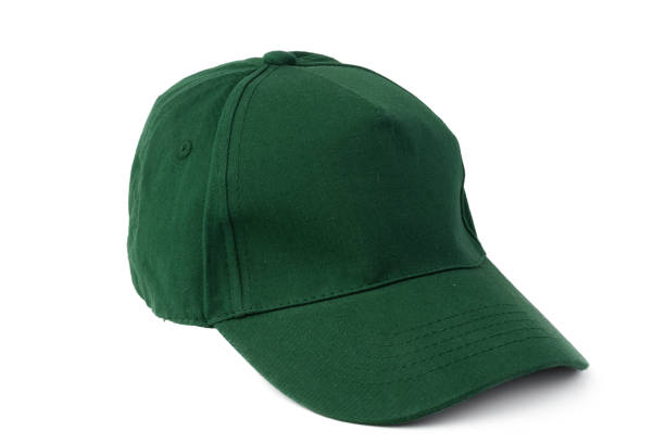 istock Green Baseball cap isolated on white background 1289251961