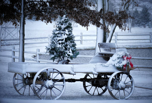 istock Winter snowy day scene 1289258628