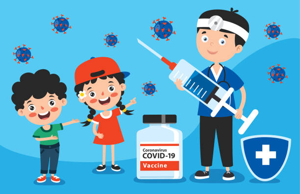 ilustrações, clipart, desenhos animados e ícones de conceito de atenção à saúde com vacinação - injeção insulina luva