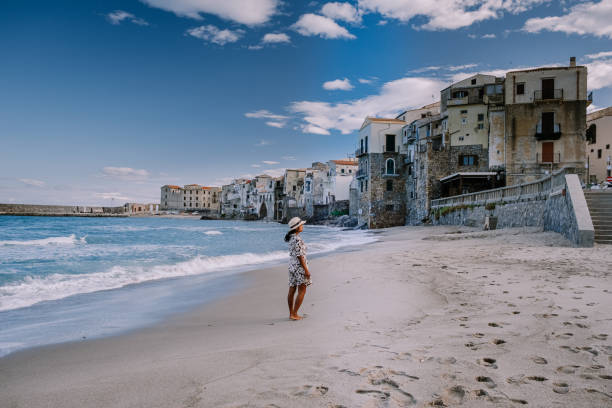 Cefalu, medieval village of Sicily island, Province of Palermo, Italy Cefalu, medieval village of Sicily island, Province of Palermo, Italy. Europe cefalu stock pictures, royalty-free photos & images