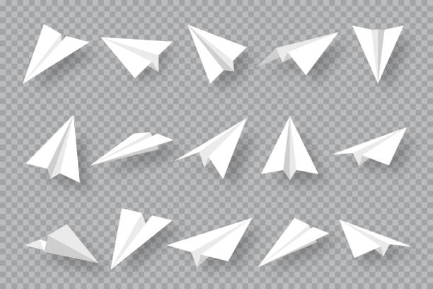 equipo entregar salir Ilustración de Colección Realista De Planos De Papel Hechos A Mano Sobre  Fondo Transparente Aviones Origami En Estilo Plano Ilustración Vectorial y  más Vectores Libres de Derechos de Avión de Papel -