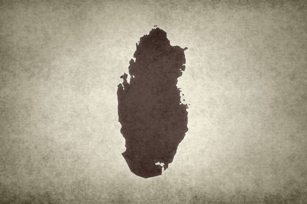 istock Grunge map of Qatar 1289276729
