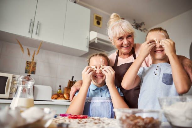 Spending time with grandma means learning to make cookies