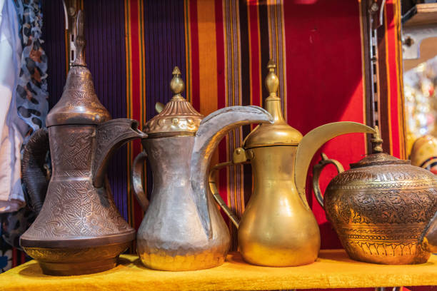 istock Traditional tea pots in the Muttrah souk. 1289284015