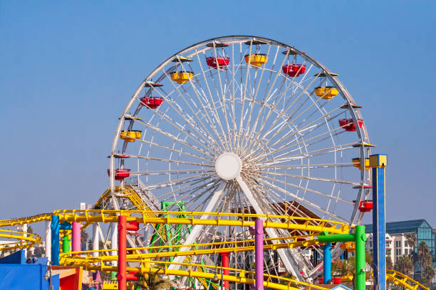 istock ferris wheel in the park with blue sky 1289284062